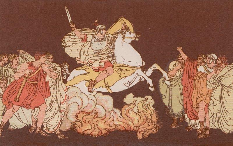 Curtius skočí do propasti od Bartolomeo Pinelli