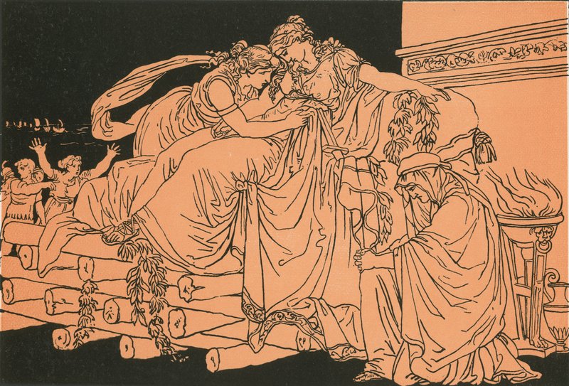 Dido na pohřební hromadě od Bartolomeo Pinelli