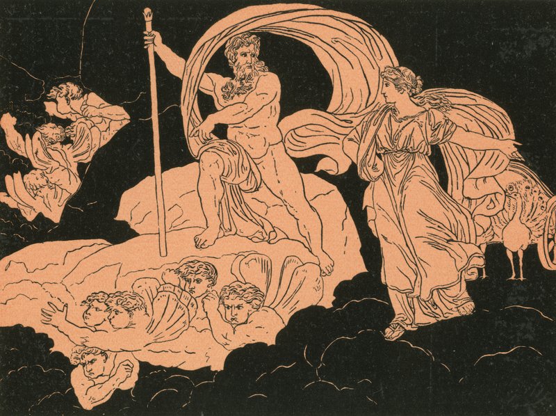Juno a Aeolus od Bartolomeo Pinelli