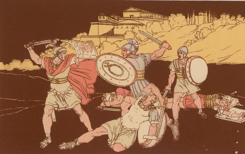 Horatii a Curiatii od Bartolomeo Pinelli