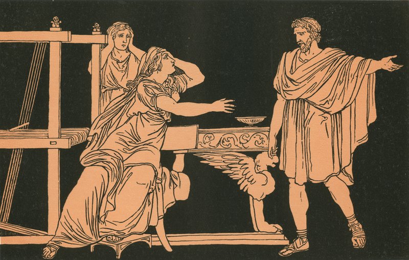 Matka Euryalus obdrží zprávu o jeho smrti od Bartolomeo Pinelli