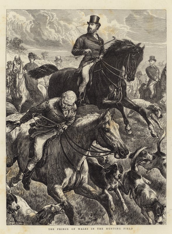 Princ z Walesu v loveckém poli od Basil Bradley
