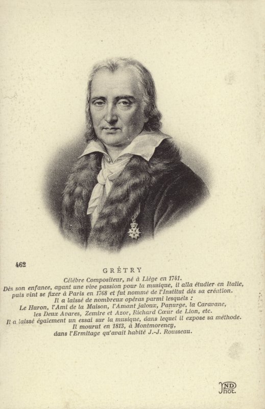 Andre Gretry , belgický skladatel (1741-1813) od Belgian School
