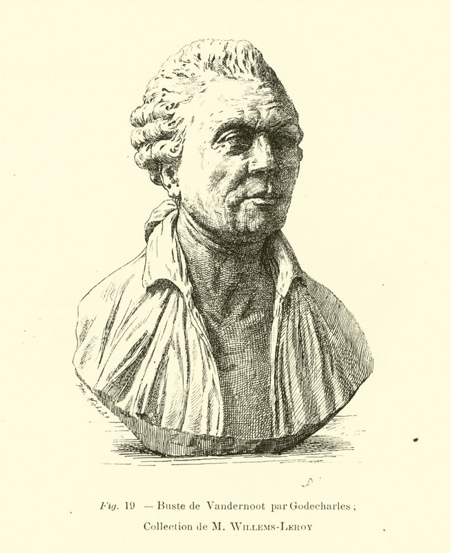 Busta Henriho Van der Noota, belgického revolucionáře od Belgian School