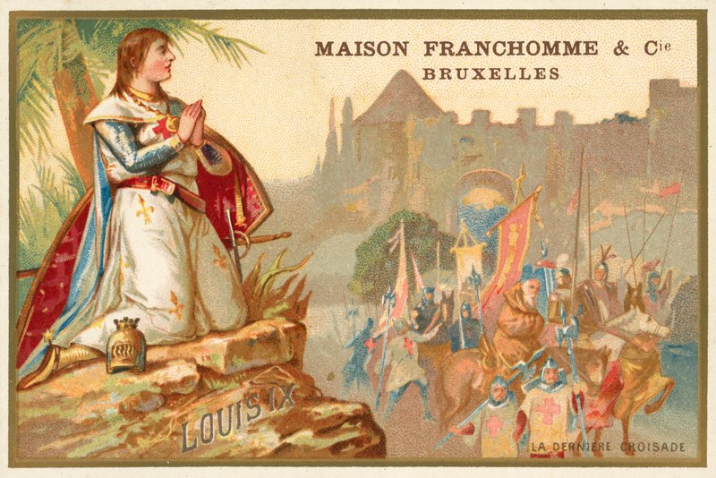 Ludvík IX. francouzský a osmá křížová výprava od Belgian School