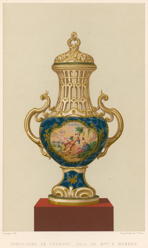 Porcelán z Tournay od Belgian School