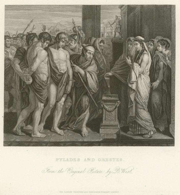 Pylades a Orestes od Benjamin West
