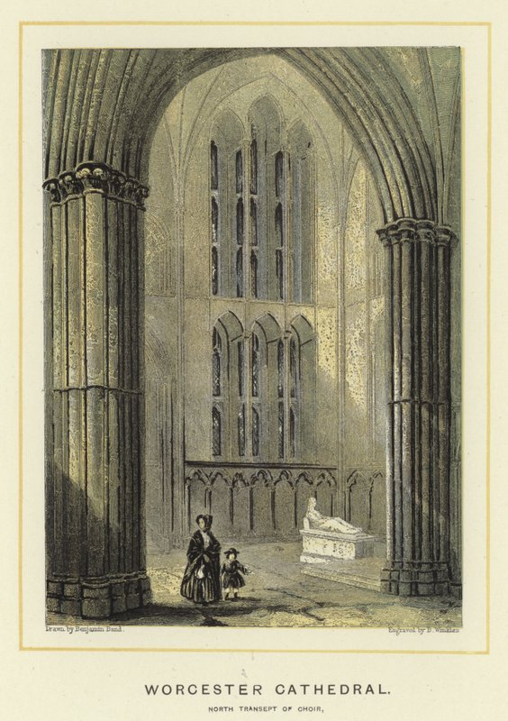 Worcesterská katedrála, severní transept chóru od Benjamin Baud