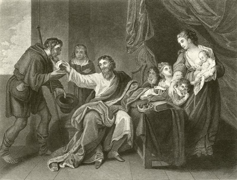 Alfred rozděluje bochník od Benjamin West