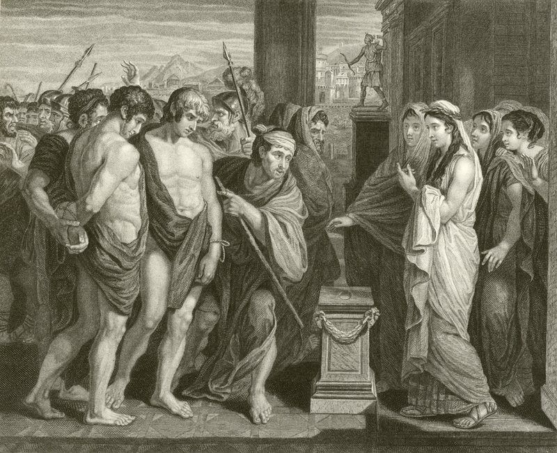 Pylades a Orestes od Benjamin West