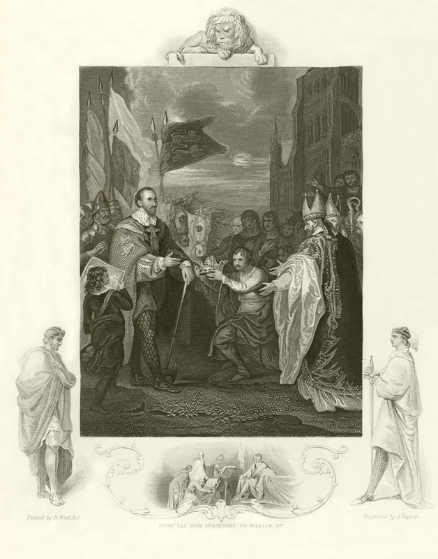 William I. obdrží anglickou korunu od Benjamin West