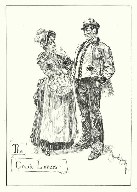 The Comic Lovers (rytina) od Bernard (after) Partridge