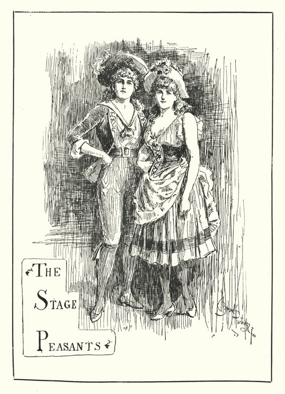 The Stage Peasants (rytina) od Bernard (after) Partridge