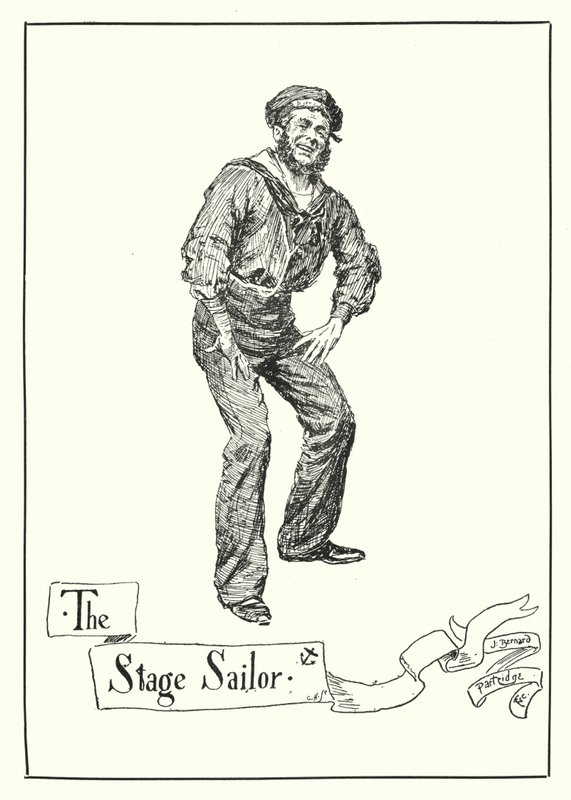 The Stage Sailor (rytina) od Bernard (after) Partridge