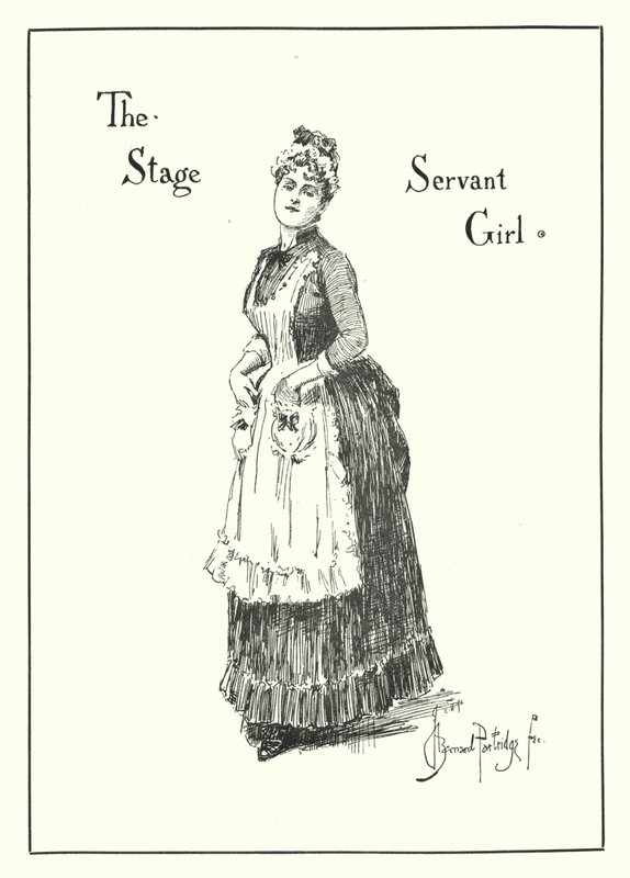 The Stage Servant Girl (rytina) od Bernard (after) Partridge