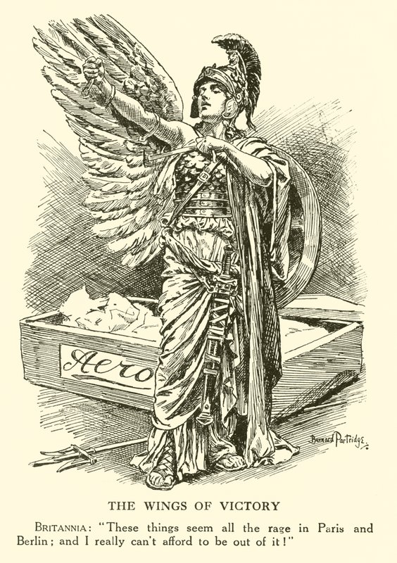 Křídla vítězství (rytina) od Bernard (after) Partridge