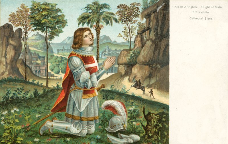 Albert Anringhieri, rytíř maltézský, Pinturicchio od Bernardino di Betto Pinturicchio