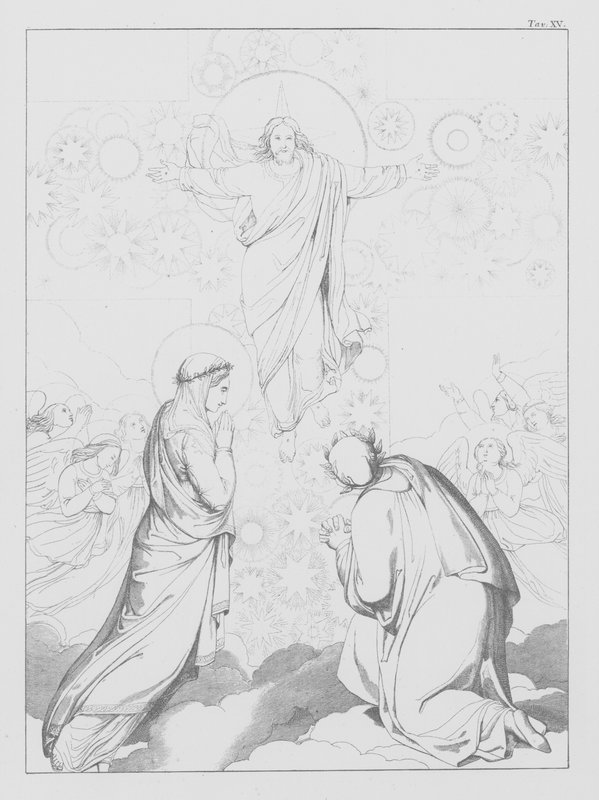 Danteho Božská komedie, Paradiso (Nebe), deska XV (litografie) od Bernhard Schuler