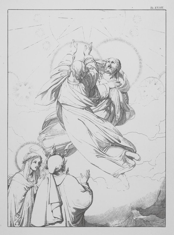 Danteho Božská komedie, Paradiso (Nebe), deska XXXIII (litografie) od Bernhard Schuler