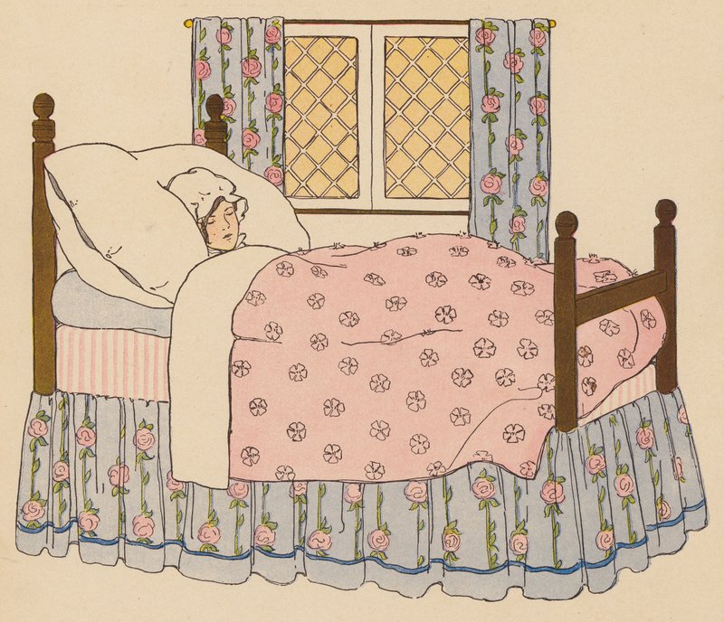 Říkanka: Nancy Dawson (barevná litografie) od Blanche Fisher Wright
