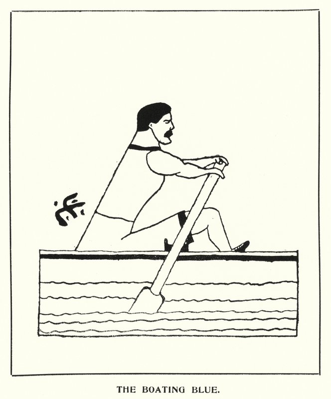 Oxford Quips: The Boating Blue (litho) od Bohun Lynch