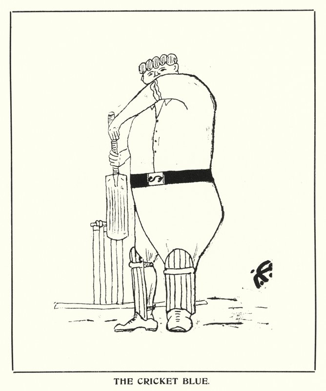 Oxford Quips: The Cricket Blue (litho) od Bohun Lynch