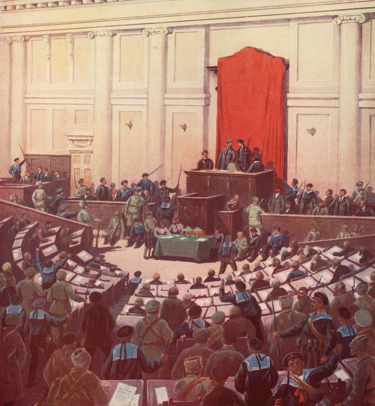 Jediné zasedání ruského ústavodárného shromáždění v Petrohradě po Říjnové revoluci od Boris Vasilievich Zvorykin