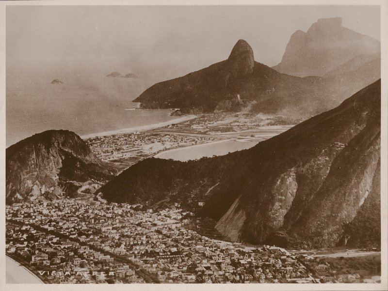 Letecký pohled na Rio de Janeiro (čb fotografie) od Brazilian Photographer