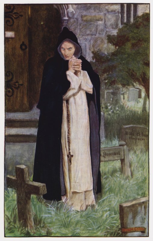 Ilustrace pro The Cloister and The Hearth od Charlese Reade (barevné lito) od Byam (after) Shaw