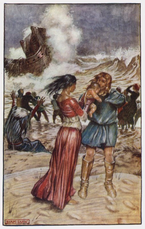 Ilustrace pro The Cloister and The Hearth od Charlese Reade (barevné lito) od Byam (after) Shaw