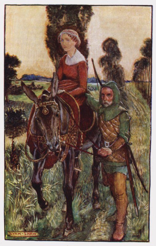 Ilustrace pro The Cloister and The Hearth od Charlese Reade (barevné lito) od Byam (after) Shaw