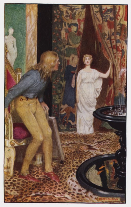 Ilustrace pro The Cloister and The Hearth od Charlese Reade (barevné lito) od Byam (after) Shaw