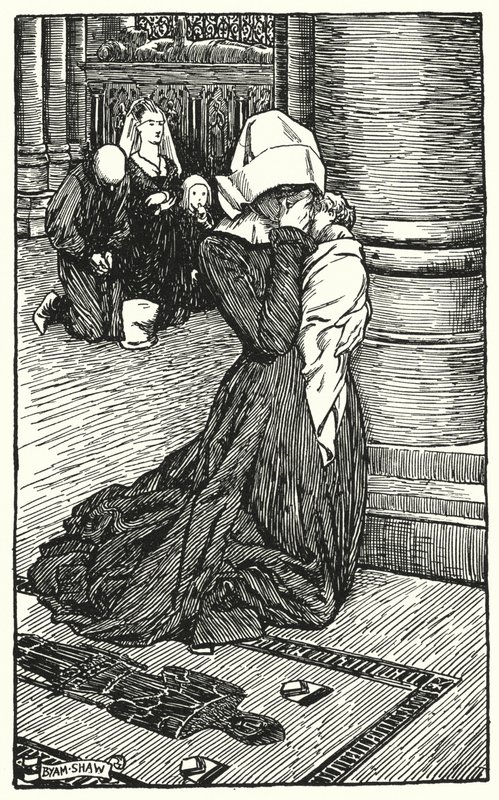 Ilustrace pro The Cloister and The Hearth od Charlese Reade (litho) od Byam (after) Shaw