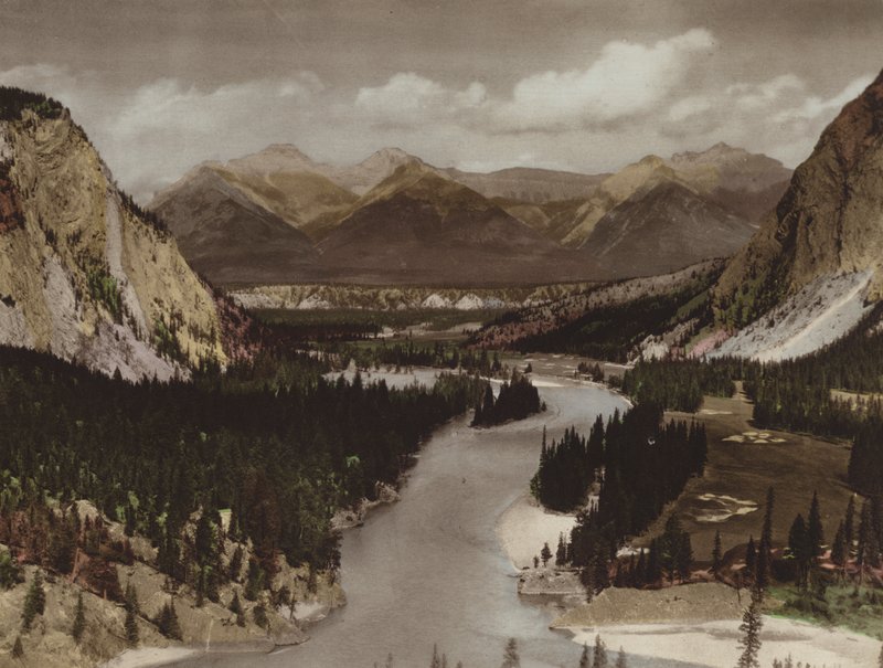 Bow Valley, Banff (barevná fotografie) od Byron Hill Harmon