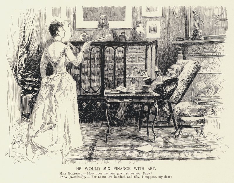 Smíchal by finance s uměním (litho) od C.J. Taylor