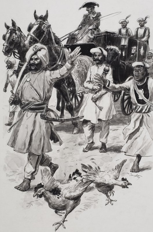 Východoindická společnost (kvaš na papíře) od C.L. Doughty