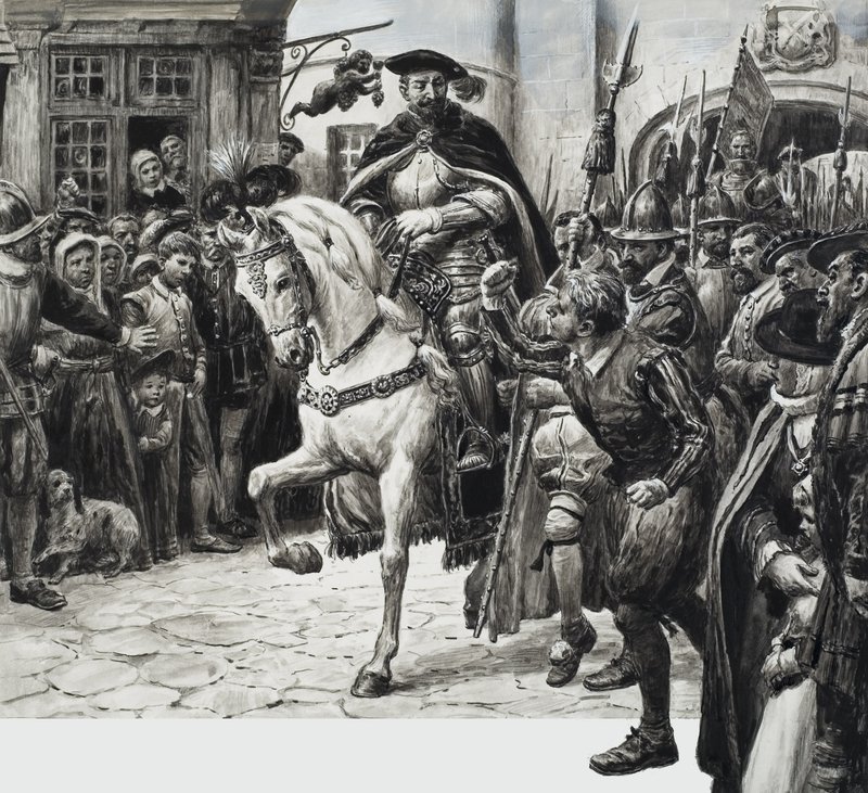 John Dudley, vévoda z Northumberlandu (kvaš na papíře) od C.L. Doughty