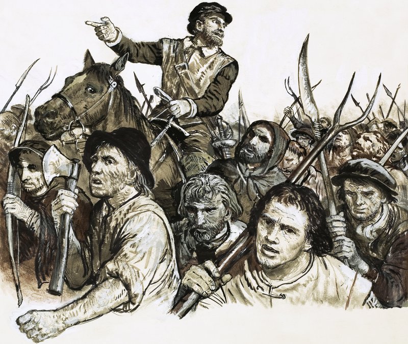 Robert Kett v čele rolnického povstání od C.L. Doughty