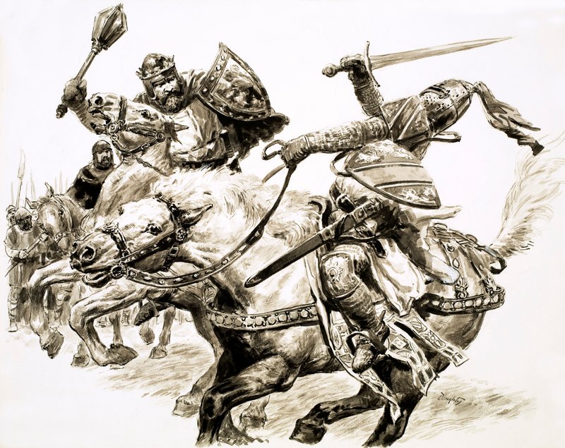 Král bez království, Robert Bruce (kvaš na papíře) od C.L. Doughty