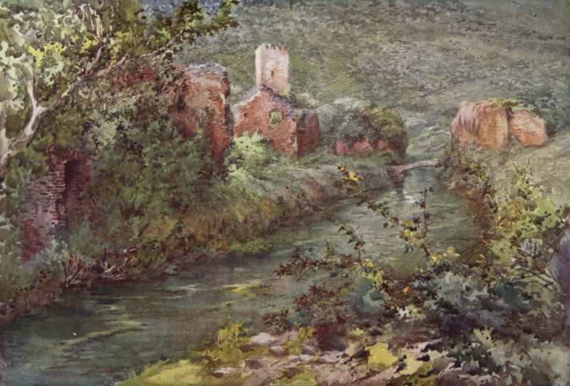 Hrad Ninfa (barevné lito) od C.T.G. Formili