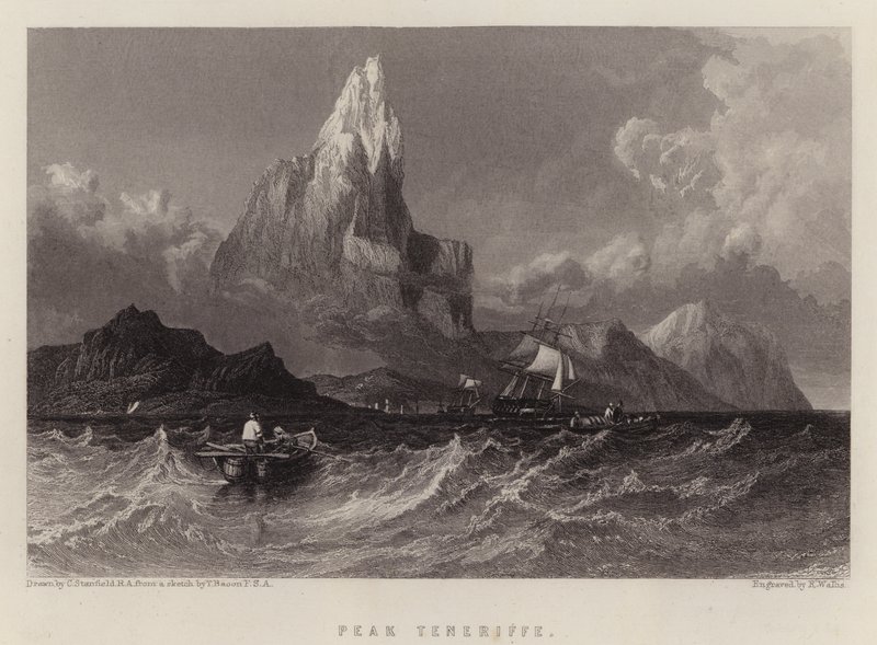 Peak Tenerife (barva litho) od C. (after) Stanfield