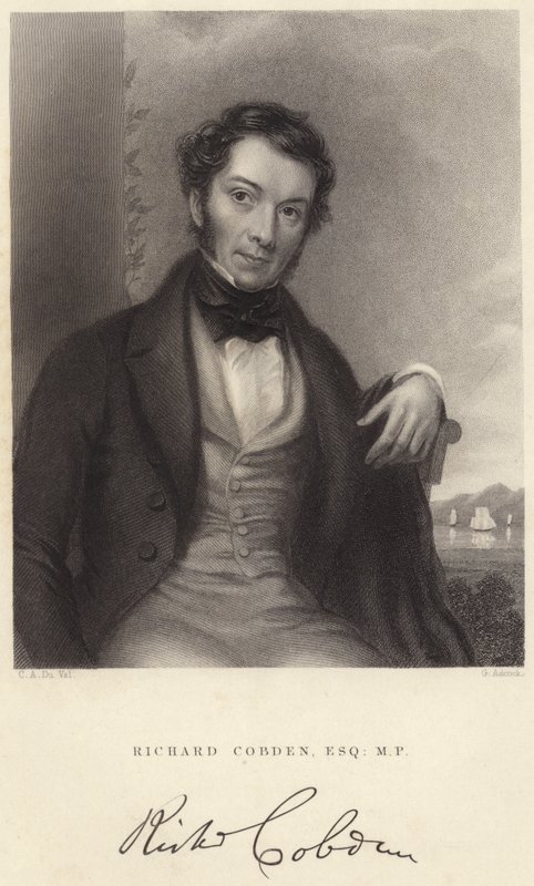 Richard Cobden, Esquire, MP (rytina) od C. A. du Val and Co.