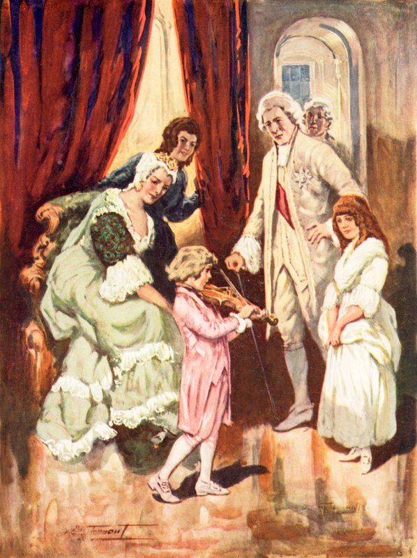 Získání srdcí svého královského publika (barevné lito) od C. Dudley Tennant