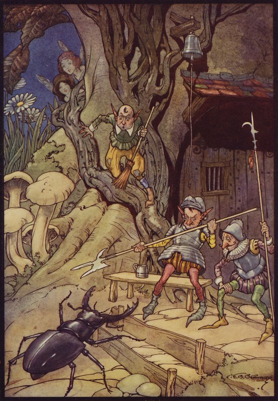 Nevítaný návštěvník (barva litho) od C. E. B. Bernard