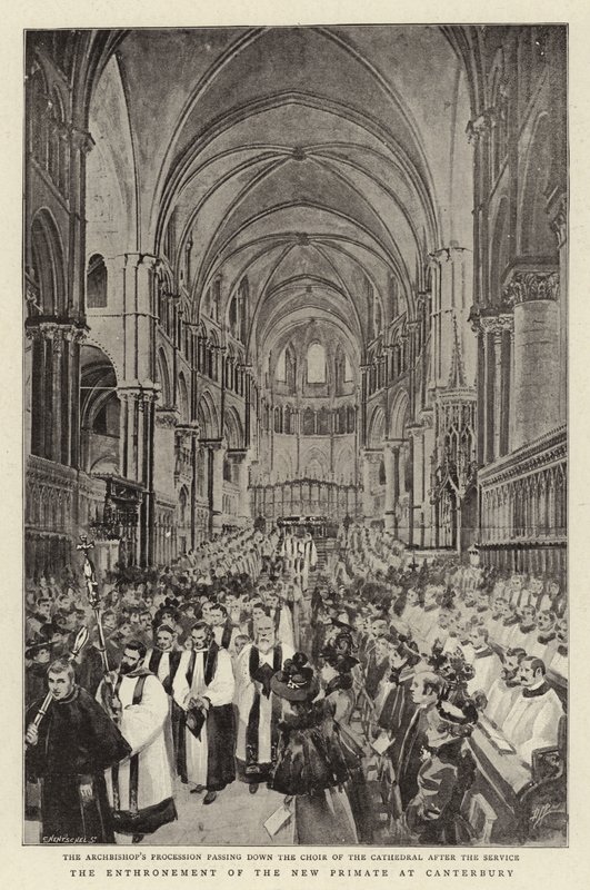 Intronizace nového primáta v Canterbury od C. Hentschell