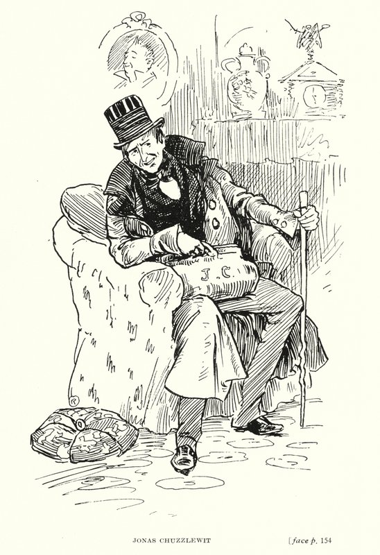 Postava Dickense: Jonas Chuzzlewit (litho) od Captain Edward Henry Handley Read