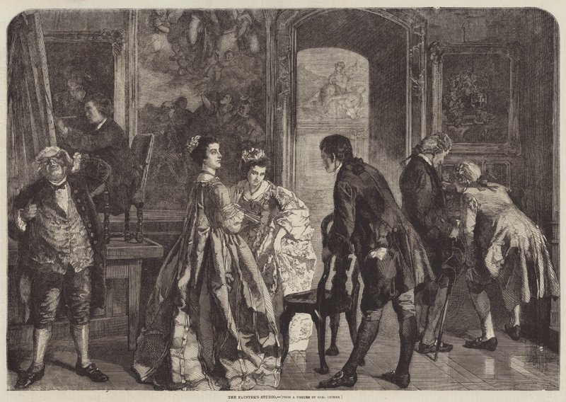 Malířské studio od Carl Ludwig Friedrich Becker