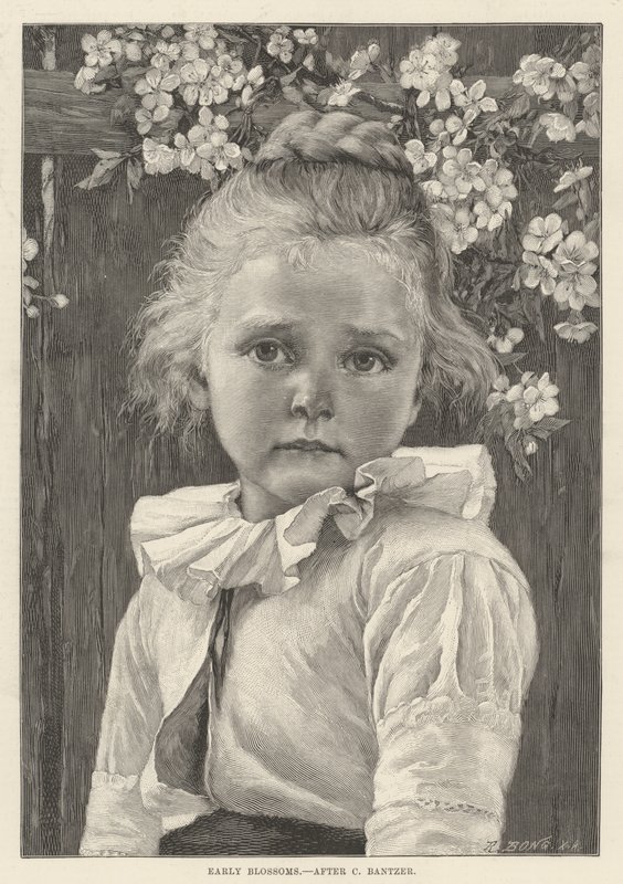 Rané květy od Carl Ludwig Noah Bantzer