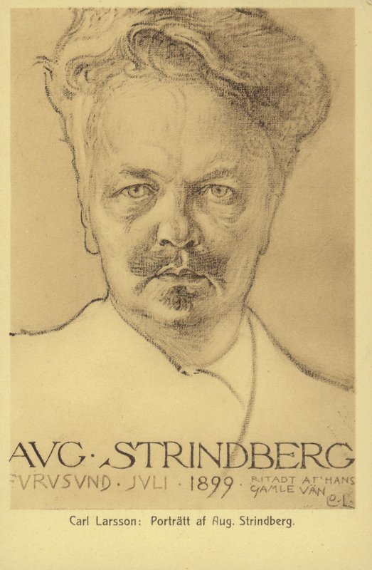 August Strindberg (1849-1912), švédský dramatik, prozaik, básník a výtvarník, 1899 od Carl Larsson