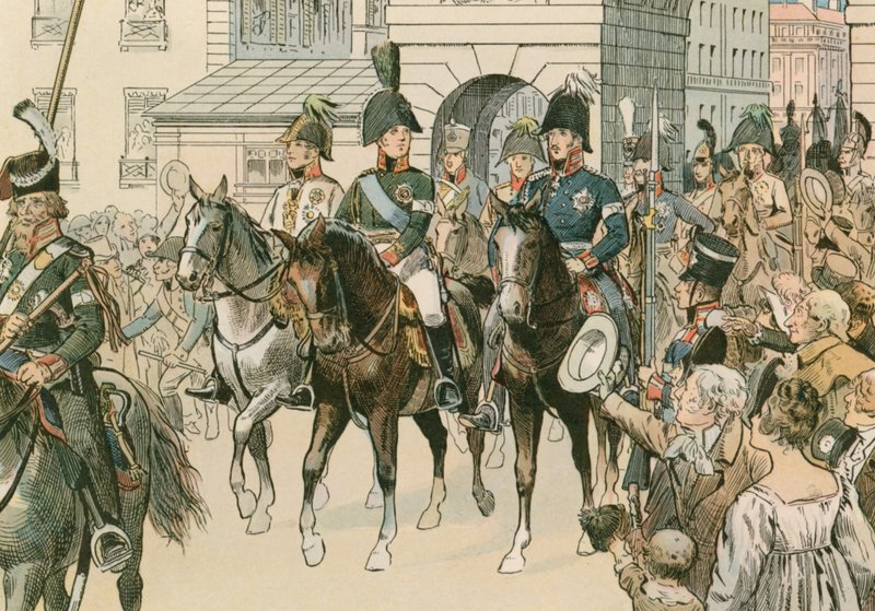 Vstup spojeneckých panovníků do Paříže v roce 1815 od Carl Rohling
